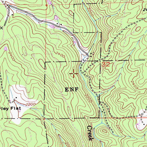 Topographic Map of Bear Creek Picnic Area, CA