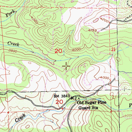 Topographic Map of ORV Staging Area, CA