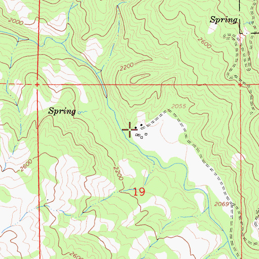 Topographic Map of Witter Ranch, CA