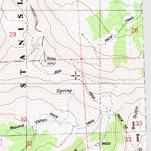 Topographic Map of Horse Canyon, CA