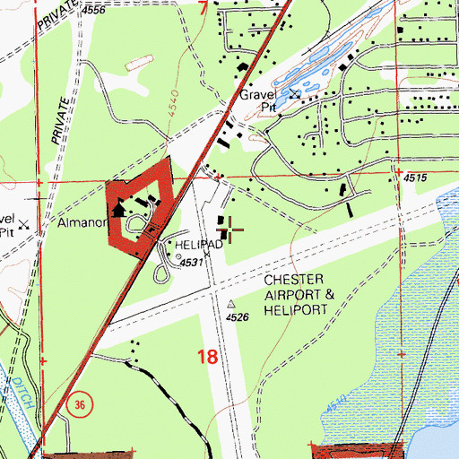 Topographic Map of Rogers Field, CA