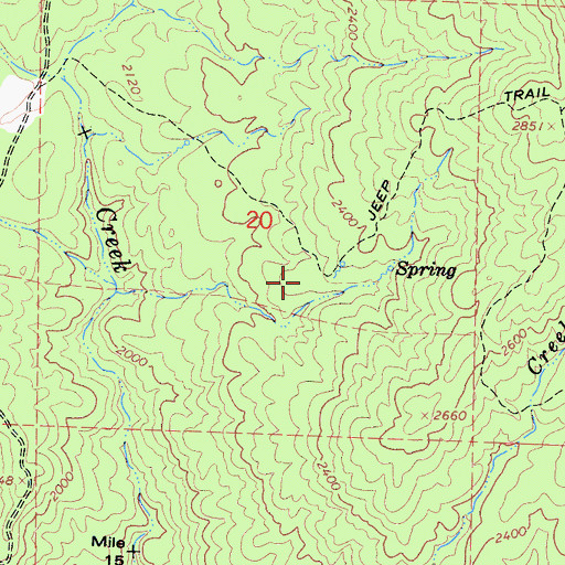 Topographic Map of Hadley Ranch (historical), CA