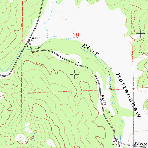 Topographic Map of Duncan Ranch, CA