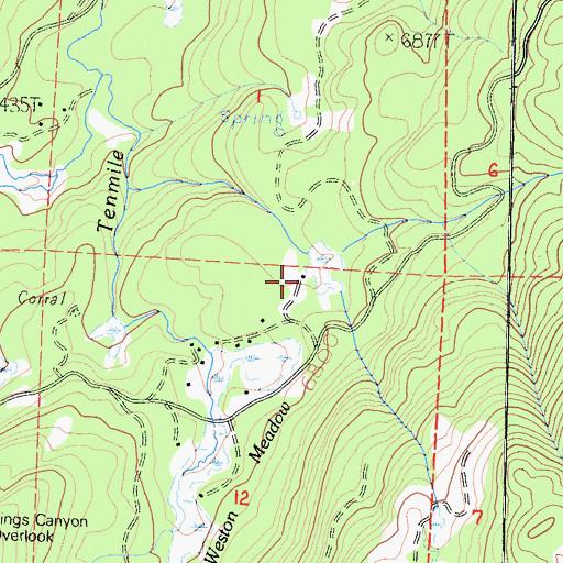 Topographic Map of Western Camp, CA