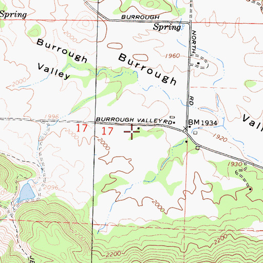 Topographic Map of Mountain View School (historical), CA