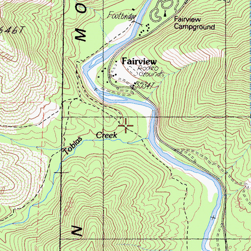 Topographic Map of Calkins Flat, CA