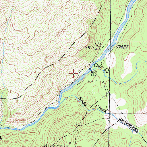 Topographic Map of Upper Pyles Camp, CA