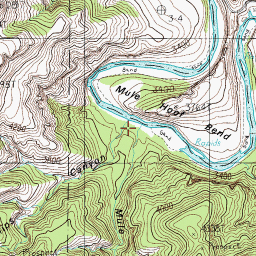 Topographic Map of Cienega Creek, AZ