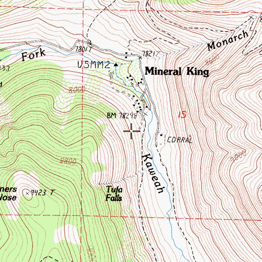 Topographic Map of Sunny Point Recreation Site, CA
