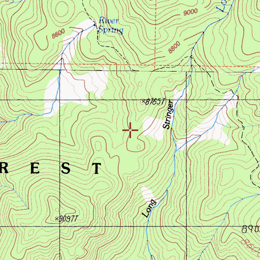 Topographic Map of Bog Hole Meadow, CA