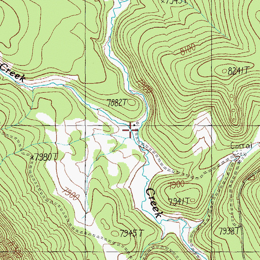 Topographic Map of Cienega Creek, AZ