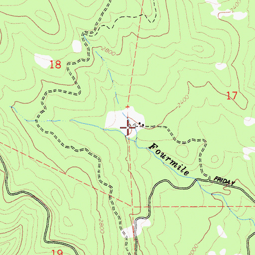 Topographic Map of Morton Ranch, CA