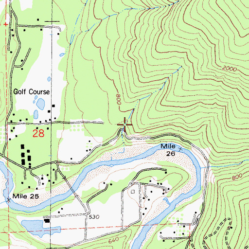 Topographic Map of Camp Kimtu Recreation Site, CA