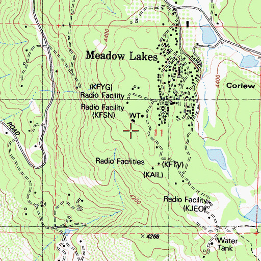 Topographic Map of DRFM Radio Station, CA