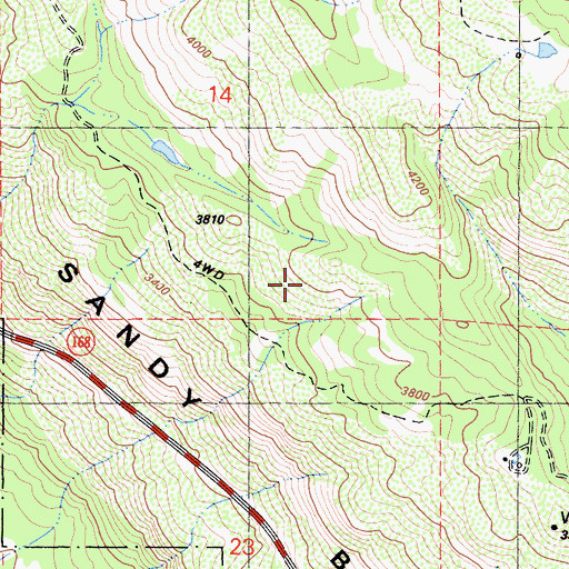 Topographic Map of Carpenteria Botanical Area, CA