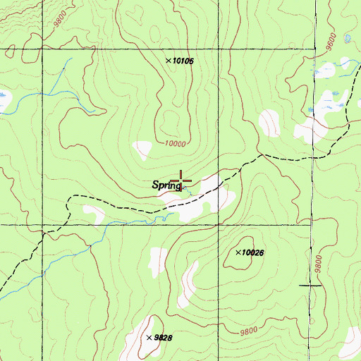 Topographic Map of Windy Gap, CA