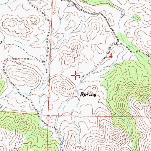 Topographic Map of Hanson Ranch, CA