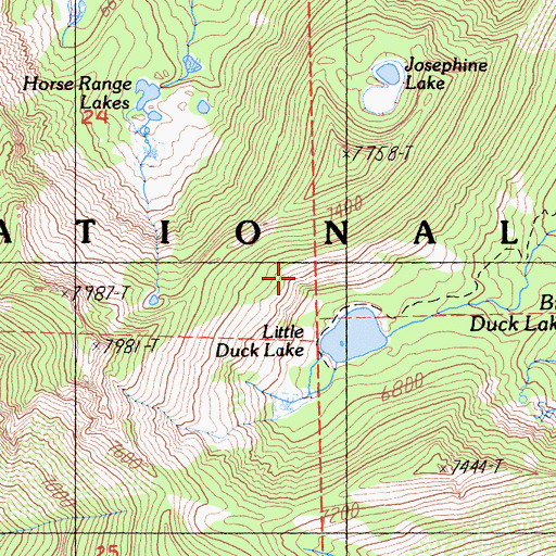 Topographic Map of Russian Wilderness, CA