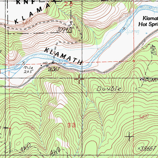Topographic Map of Oak Grove School, CA