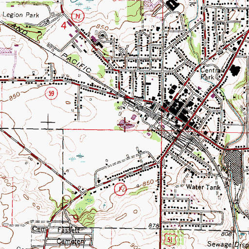 Topographic Map of Edgerton Pond, WI