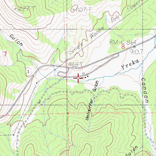 Topographic Map of Forest House, CA