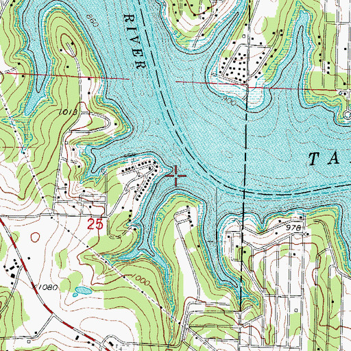 Topographic Map of Hardman Hollow, MO