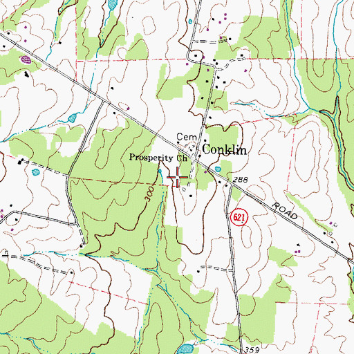 Topographic Map of Cardinal Ridge Elementary School, VA