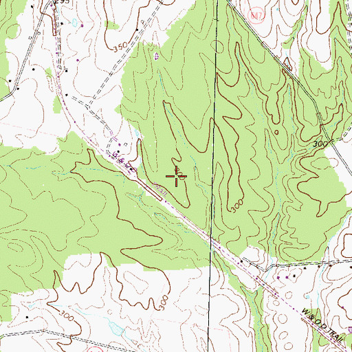 Topographic Map of Trailside Middle School, VA