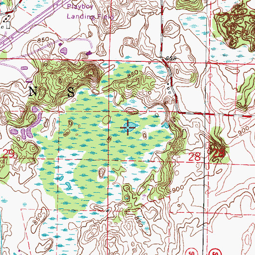 Topographic Map of Moelter Pond, WI