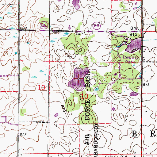 Topographic Map of Juniper Lake, WI