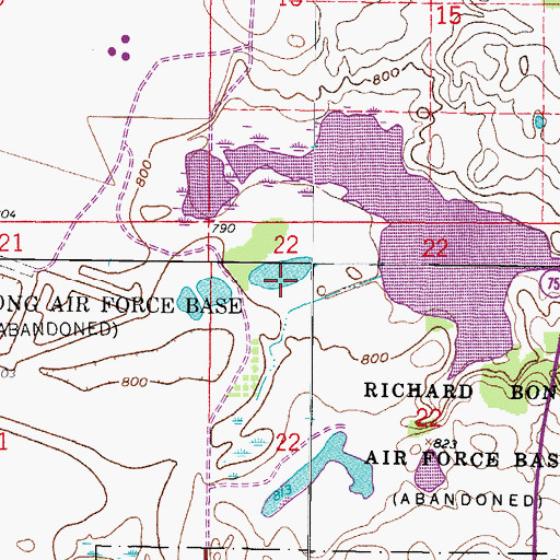 Topographic Map of Mud Turtle Pond, WI