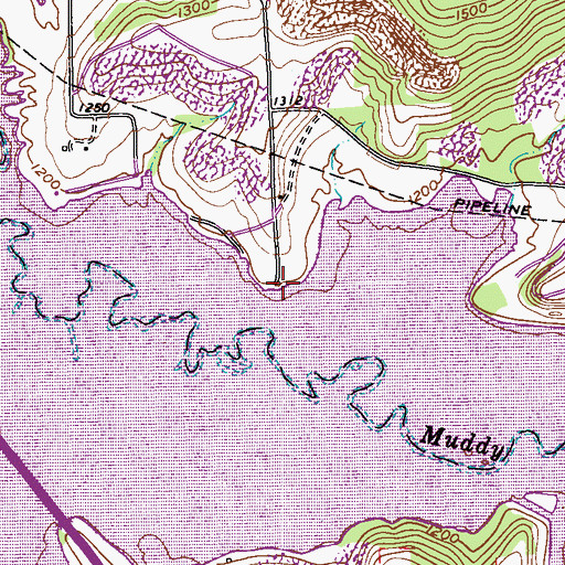 Topographic Map of Barber Point, PA
