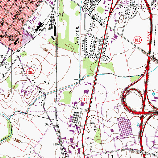 Topographic Map of Tiger Ditch, KY