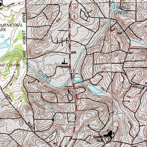 Topographic Map of Riverkeeper Creek, GA