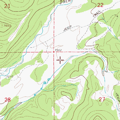 Topographic Map of Blackrock Ranger District, WY