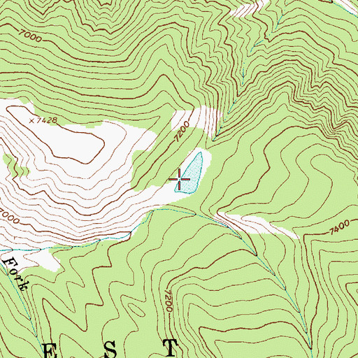 Topographic Map of Bull Spring, ID