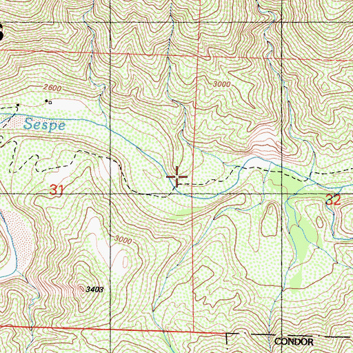 Topographic Map of Harman Campground, CA