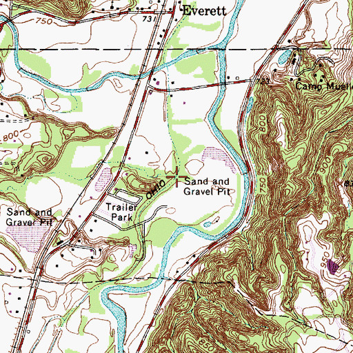 Topographic Map of Hale Run, OH