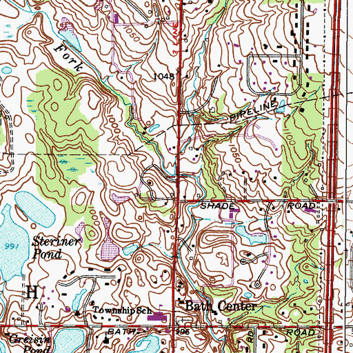 Topographic Map of Park Creek, OH