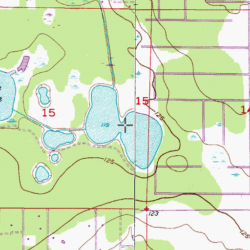 Topographic Map of Christy Lake, FL