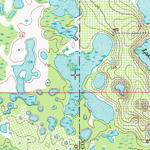 Topographic Map of Vista Lake, FL