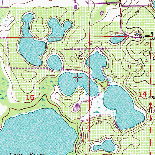 Topographic Map of Walsh Pond, FL