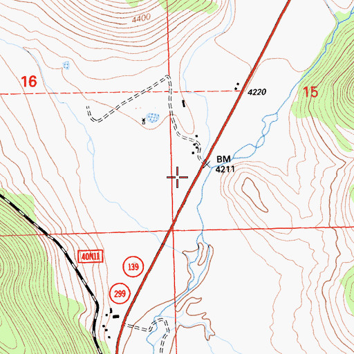 Topographic Map of Harper, CA