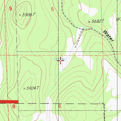 Topographic Map of Mud Spring, CA