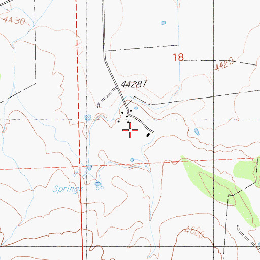 Topographic Map of R Flourney, CA