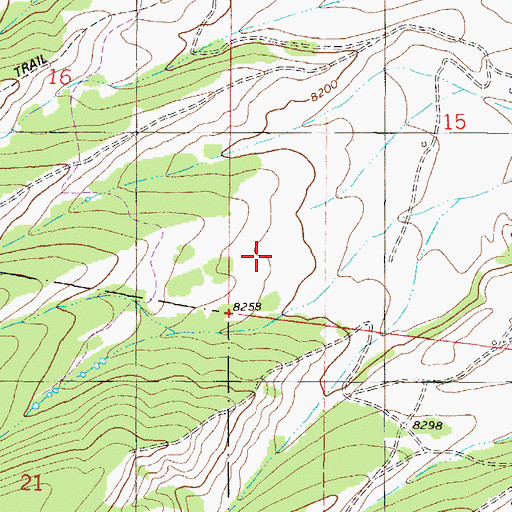 Topographic Map of Rohan Ditch, CO