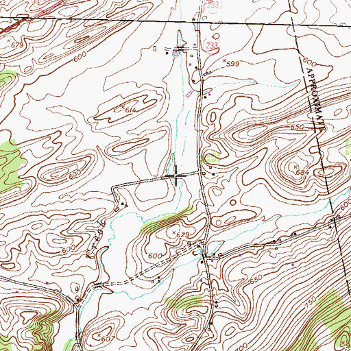 Topographic Map of Stambaugh Farm Run, PA