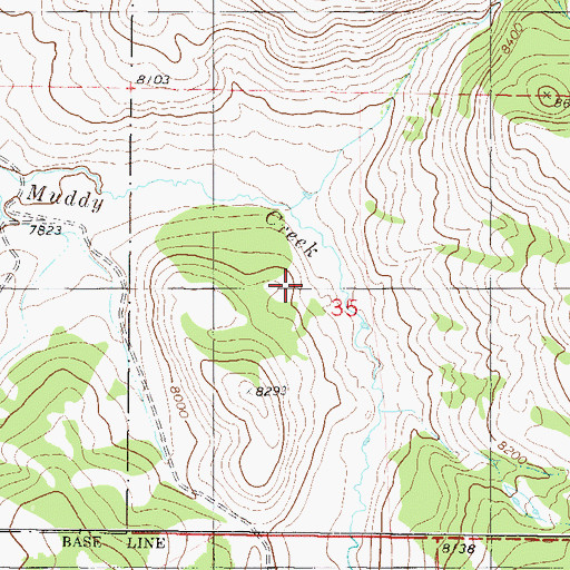 Topographic Map of Wood Number 2 Ditch, CO
