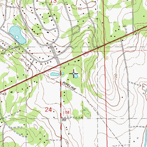 Topographic Map of Pedrick Pond, FL