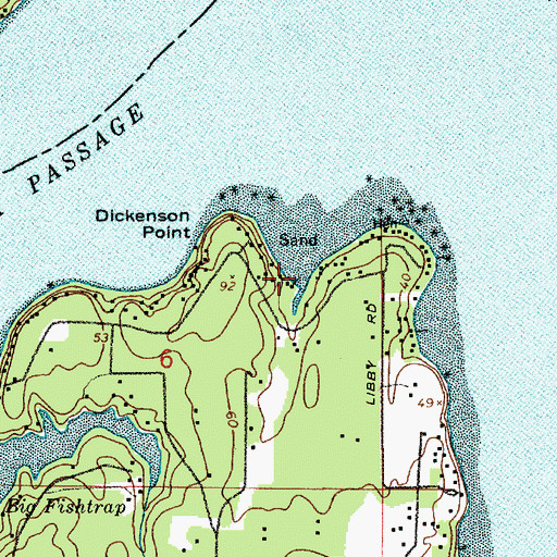 Topographic Map of Greenfield Creek, WA